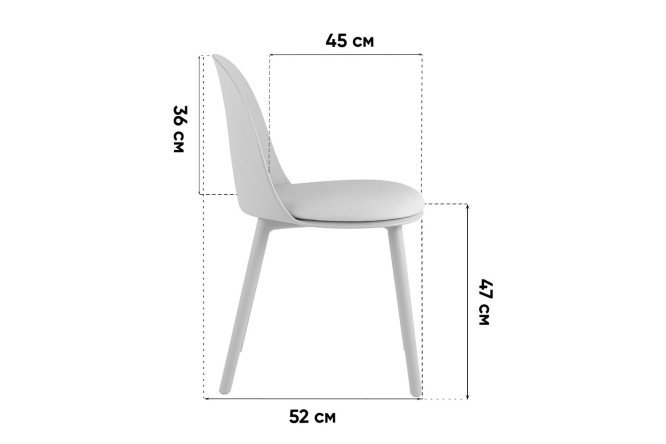 Фото 9 Стул с подушкой Stool Group Fog 45х80х52 см