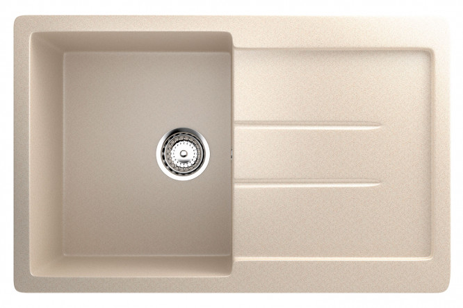 Изображение товара Мойка кухонная с крылом ULGRAN U-507 77x49.5x19 см искусственный мрамор