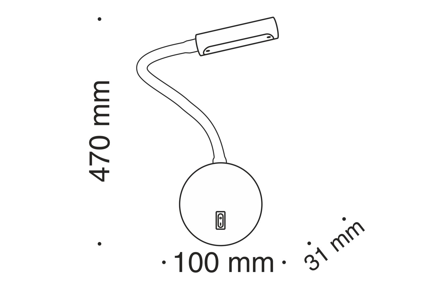 фото Бра led ceiling wall stem maytoni