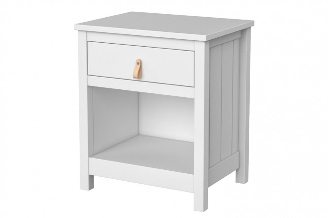 Изображение товара Прикроватная тумба Wood из массива бука и МДФ 56x66x43 см