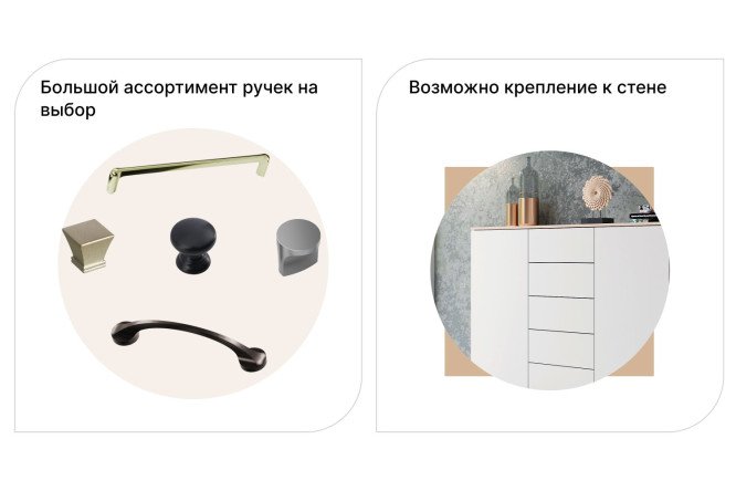 Комод Оскар Марбл 125х109,2х44 см, антрацит, статуарио