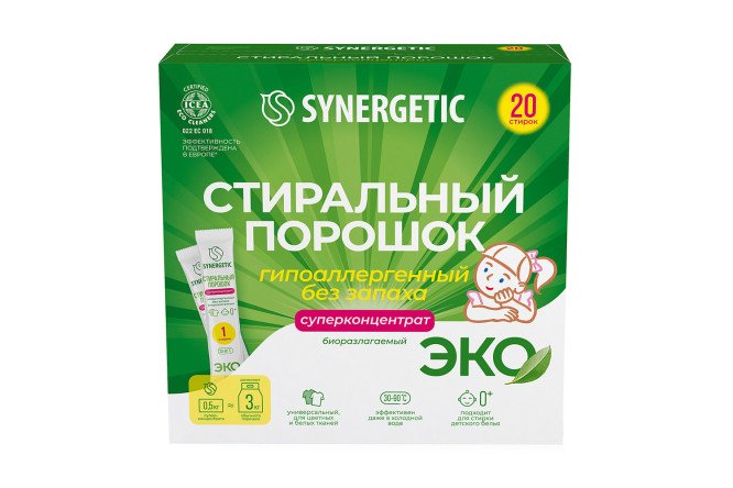 Изображение товара Универсальный стиральный порошок в виде стиков 20 шт