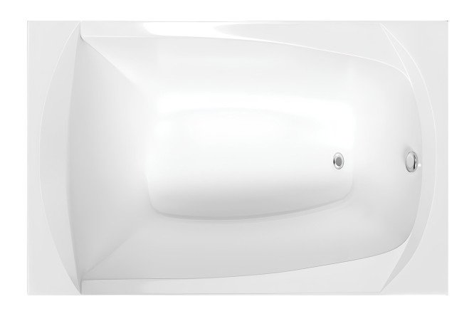Изображение товара Ванна пристенная 1Marka Elegance универсальный, белый 140x70 см