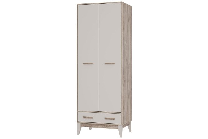 Изображение товара Двустворчатый шкаф Скандика 80,2x220x59,2 см из ЛДСП, современная мебель для спальни