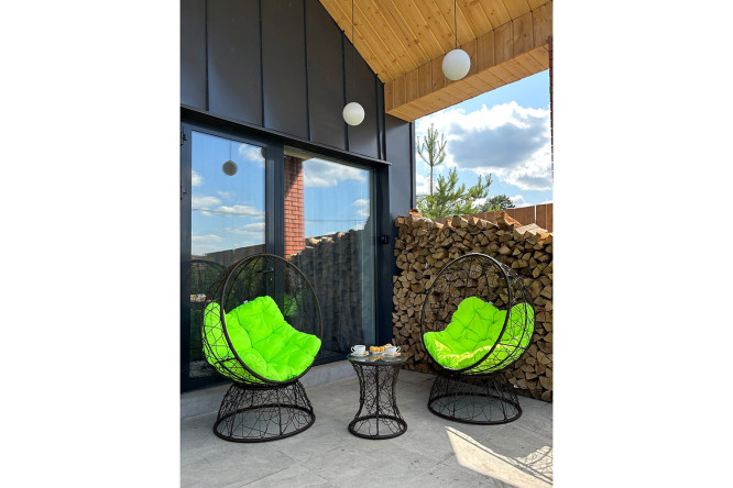 Изображение товара Набор садовой мебели Ореон коричневый и лайм 2 шт.