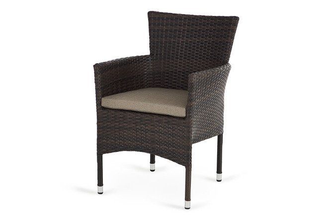 Изображение товара Кресло HOFF Haiti цвет каркаса чёрный, отделки коричневый (YJ1768-1)