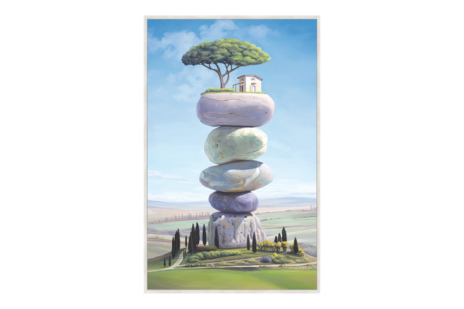 Изображение товара Репродукция в раме Вершина покоя 50x80 см Бумага