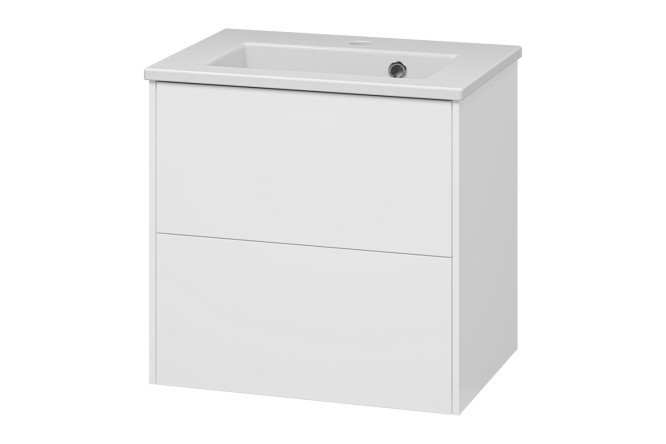 Изображение товара Тумба подвесная Toy 50 TOY-09050-0102Я с 2 ящиками 51 см, цвет каркаса белый, фасада белый