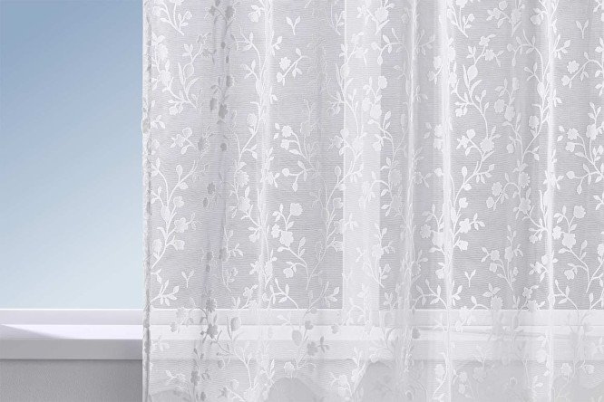 Изображение товара Тюль HOFF Монотопия 145х300 см, 1 шт., цвет белый