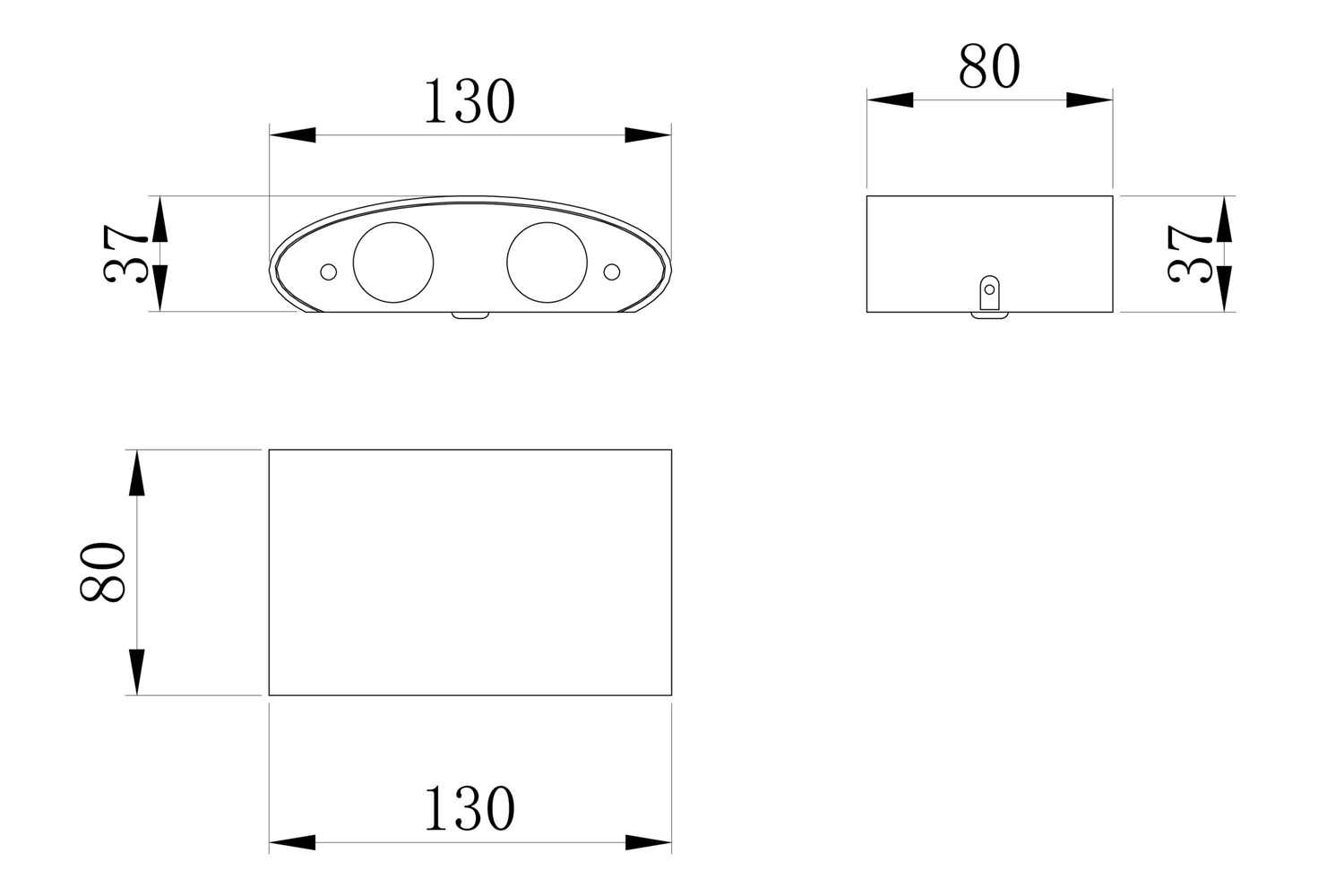 фото Светильник настенный led outdoor strato hoff