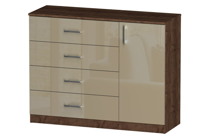 Изображение товара Комод Лайф макиато дуб экспрессив - современная мебель для хранения