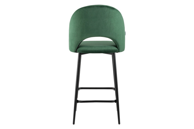 Стул полубарный Stool Group Меган 51х101х53 см, цвет обивки зелёный, ножек чёрный