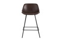Стул полубарный Stool Group Деймон 49х92.5х47.5 см, цвет обивки коричневый, ножек чёрный