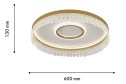 Люстра потолочная LED Lunetta 41.5 кв.м., 60x13x60 см, LED