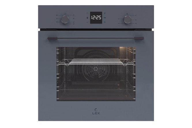 Изображение товара Электрический духовой шкаф LEX EDM 076 GR серый 60л 7 режимов