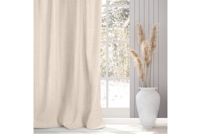 Изображение товара Комплект штор Рогожка 200х270 см 2 шт., цвет жемчуг