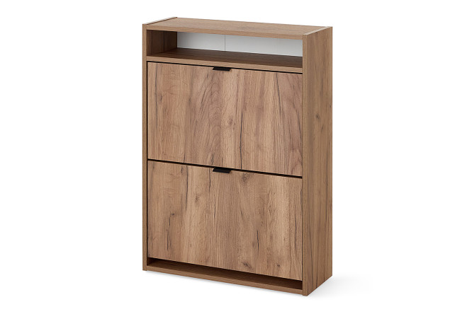 Изображение товара Обувница Кан 60,2х88,2х22,6 см, дуб крафт табачный - практичная мебель для хранения обуви