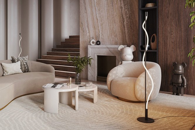 Торшер MAYTONI Tau MOD166FL-L15B3K 22x150x22 см, LED