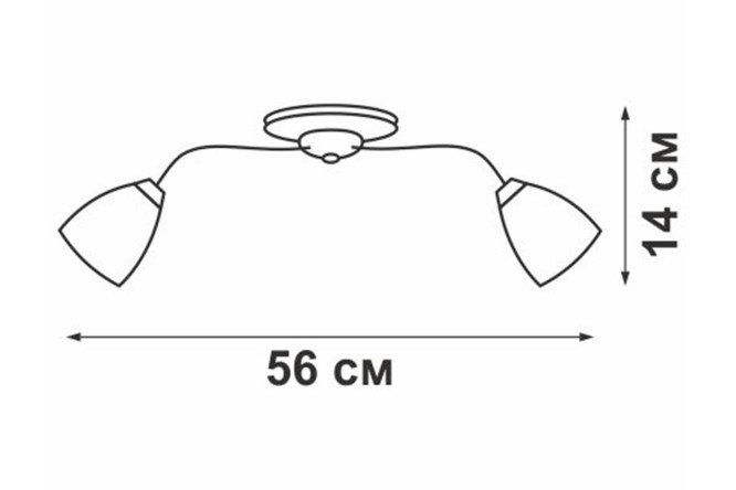 Люстра V3236/5PL 15 кв.м., 53x17x53 см, E14
