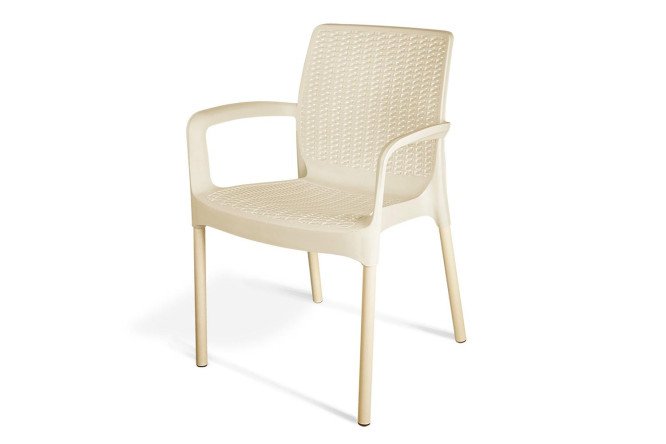 Изображение товара Стул SHT-S68 с подлокотниками бежевый и ванильные ножки