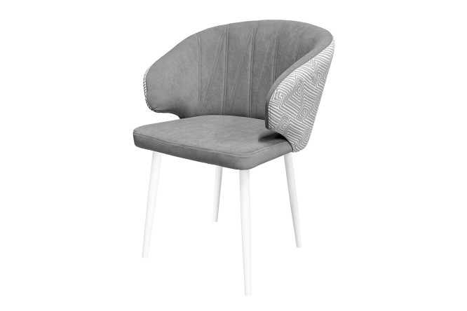 Изображение товара Стул Лион 58.5х83х56 см с обивкой из велюра и металлическими ножками