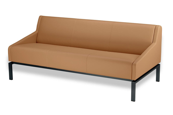 Изображение товара Диван 3-местный Нео яркий рыжий современный комфорт и стиль