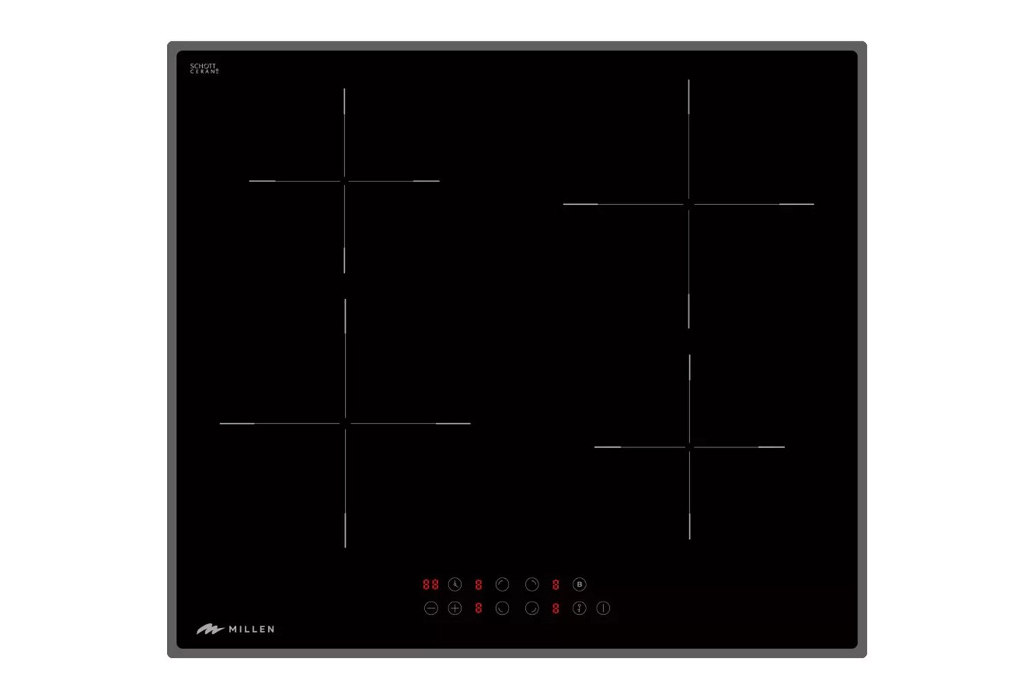 Индукционная варочная панель MILLEN MIH 601 BL, чёрный 59 см