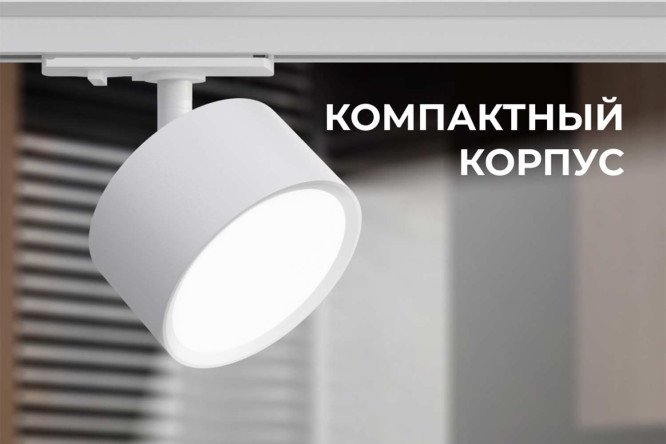 Фото 7 Светильник трековый APEYRON 16-73 однофазный под лампу