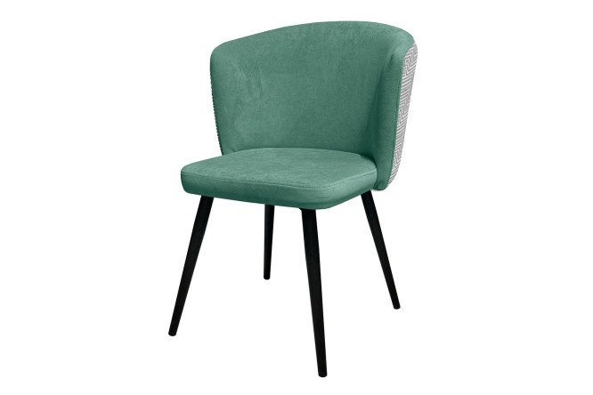 Изображение товара Стул Dallas 56,5х83х58 см с велюровой обивкой и металлическими ножками