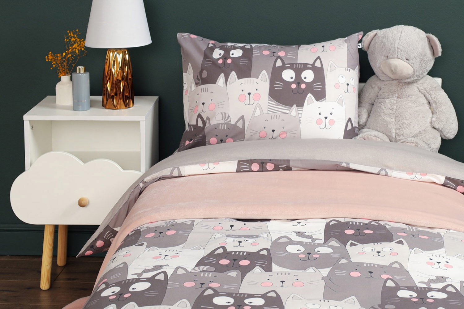 Комплект постельного белья Котята Хлопок, 145х215 см - купить по цене 2 599 руб | арт. 80695100