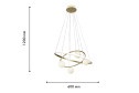Люстра подвесная LED FAVOURITE Orbium 23.6 кв.м., 60х15х60 см, LED