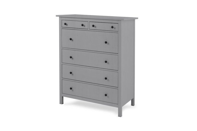 Изображение товара Комод 6 ящиков Эванс серый для спальни или гостиной