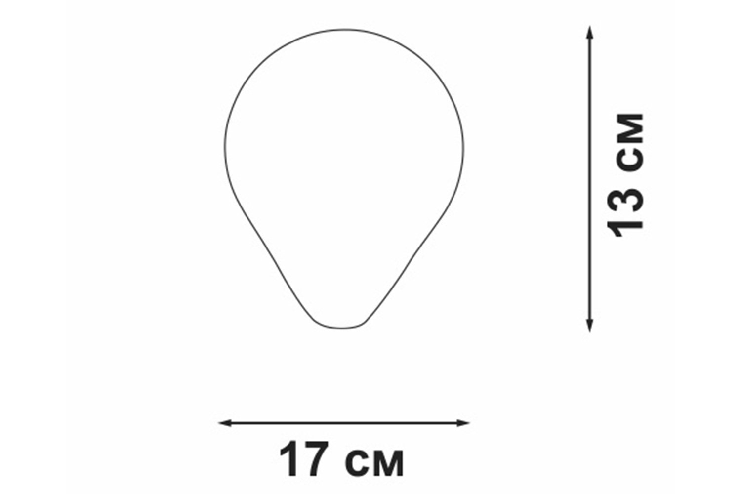 Плафон VITALUCE VL6949-1P E14, Стекло