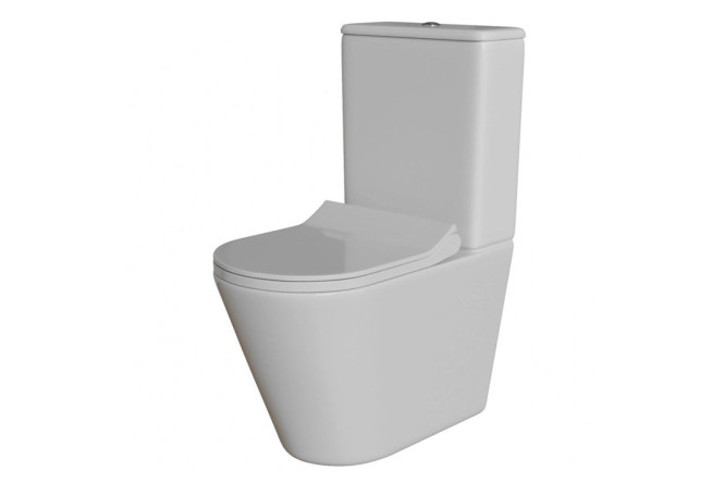 Изображение товара Унитаз-компакт напольный Wave Aleo Tornado 1.0 35х79.5х63 см белый глянец