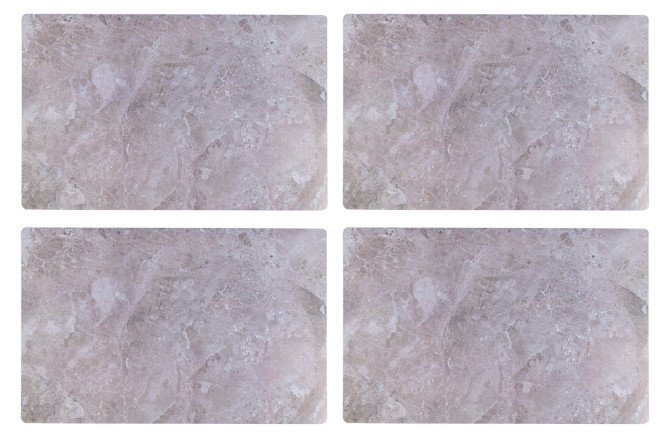 Изображение товара Набор салфеток Мрамор сервировочных 43х0,02х28 см, серый, из полипропилена