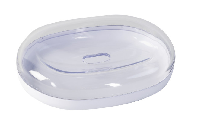 Изображение товара Мыльница Serenity из полимера белого цвета, практичная и долговечная