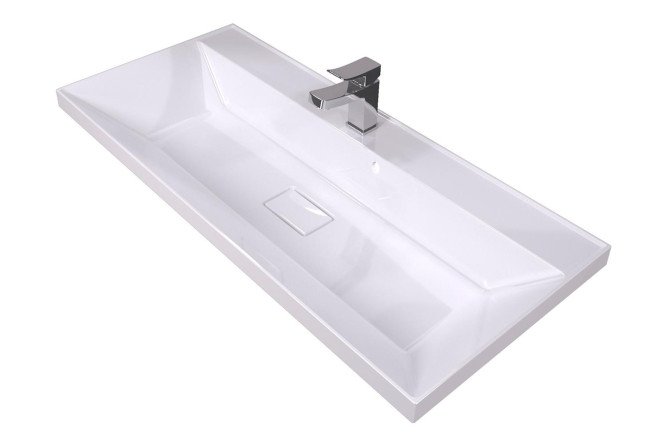 Изображение товара Умывальник накладной Bazis 100 Накладная, 100х15.8х45 см