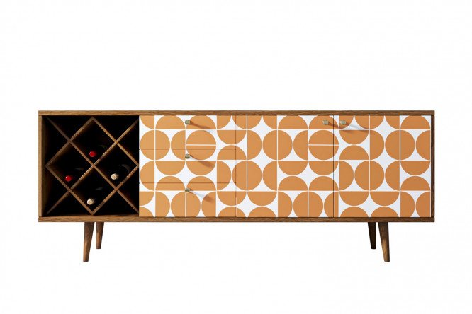 Изображение товара Комод с бутылочницей Berber 180x70x40 см стильный функциональный мебель