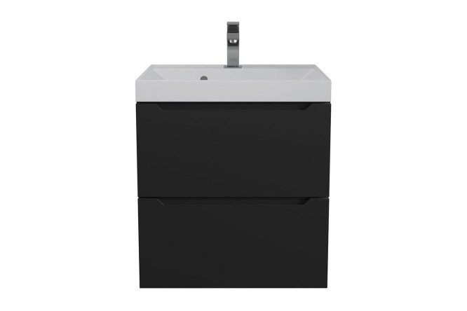 Изображение товара Подвесная тумба для ванной Tanos 50 см черная матовая