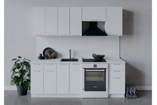 Изображение товара Кухонный гарнитур Весна 220х213 см с белым фасадом