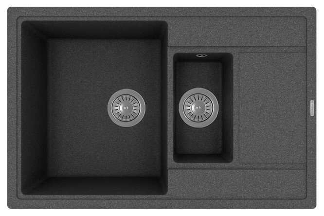 Изображение товара Врезная кухонная мойка Липси 78х51 см кварцевый композит с крылом