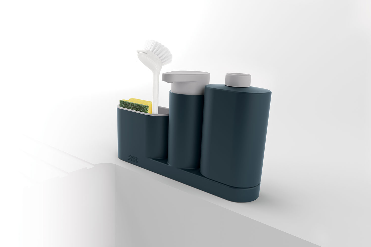 Органайзер для раковины с дозатором для мыла и бутылочкой SinkBase Plus