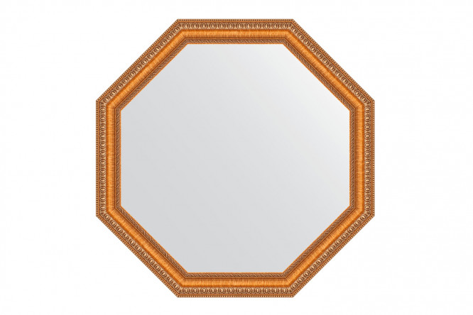Изображение товара Зеркало настенное EVOFORM Octagon в багетной раме золотые бусы 66х66 см