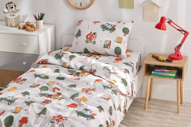 Комплект постельного белья MICASA Kids Transports 143х215 см