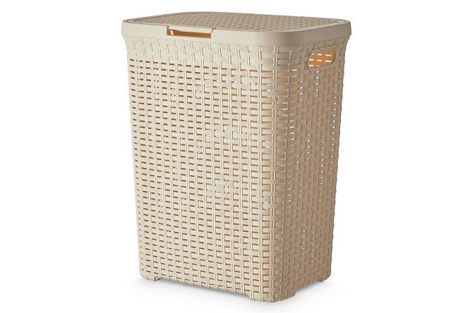 Изображение товара Корзина для белья с крышкой из ротанга 40 л 29,5x48,2x37,8 см