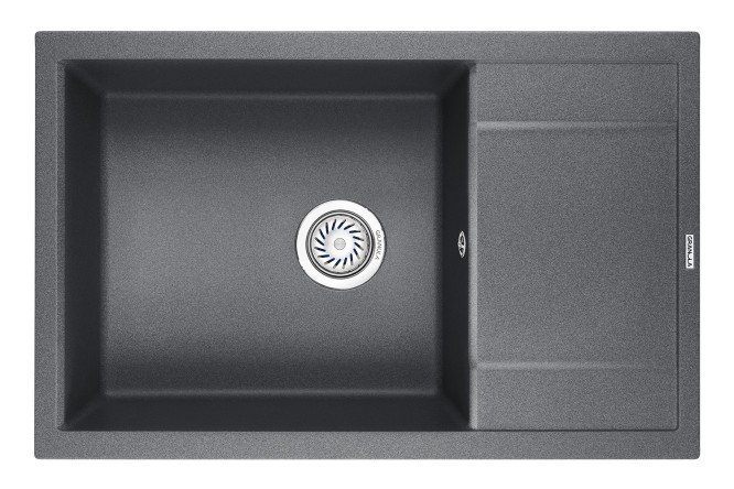 Изображение товара Врезная мойка с крылом GRANULA 7805 78х50х20 см из кварца