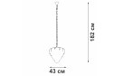 Люстра VITALUCE V5834-7/10 30 кв.м., 43х120х43 см, E14
