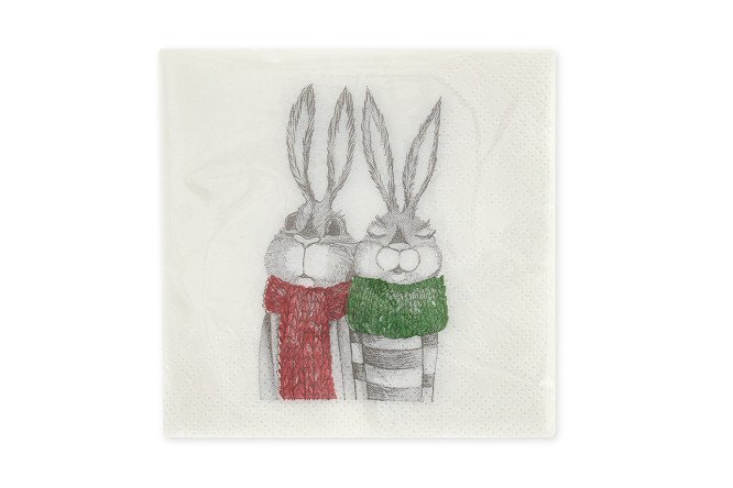 Изображение товара Салфетки двухслойные HOFF Bunny 30 шт.