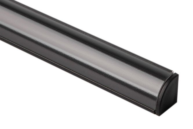 Изображение товара Угловой профиль ELEKTROSTANDARD LL-2-ALP008 200х1,6х1,6 см черный алюминий и поликарбонат