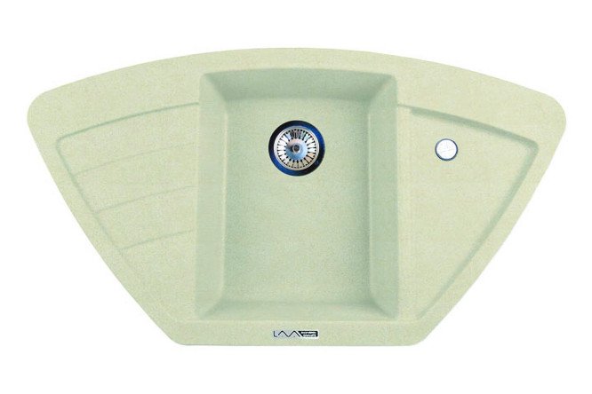 Изображение товара Врезная кухонная мойка с крылом LAVA A2.CRE 93х51х18 см из инженерного гранита